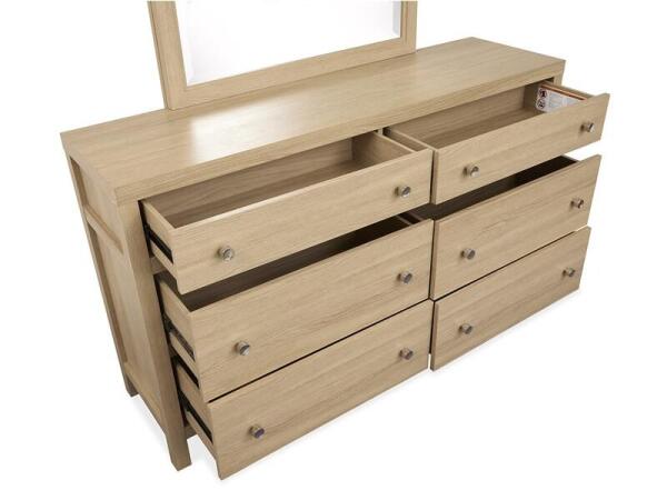 Merrifield Double Drawer Dresser Dressers Cream 17