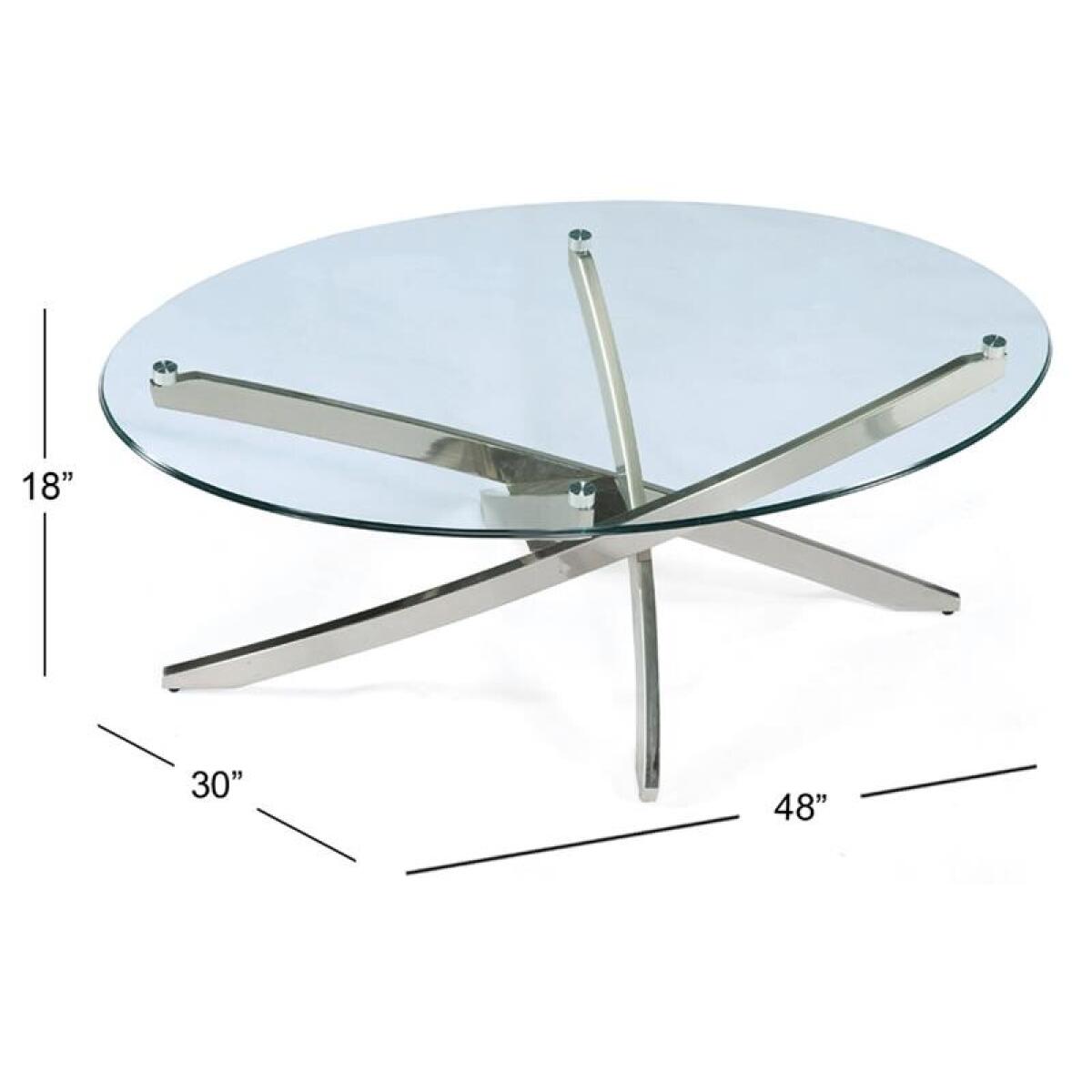Zila T2050-47 Oval Cocktail Table - Image 3