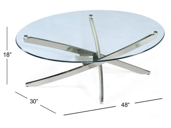 Zila T2050-47 Oval Cocktail Table - Image 3