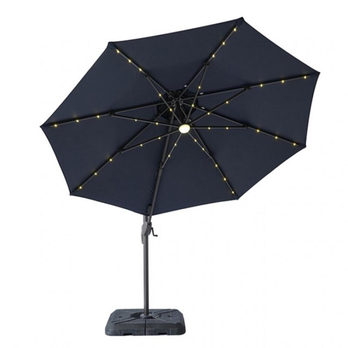 Nuti 10 Ft Round Umbrella w/ LED Light + 37" Large Base - Image 4