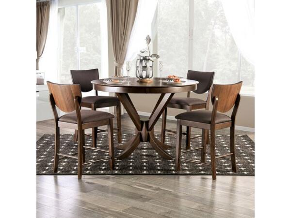 Marina 5 PC Dining Table Set Dining Sets Brown