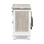 Islamorada 1-drawer / 2-door Electrified Coastal Nightstand - Image 17