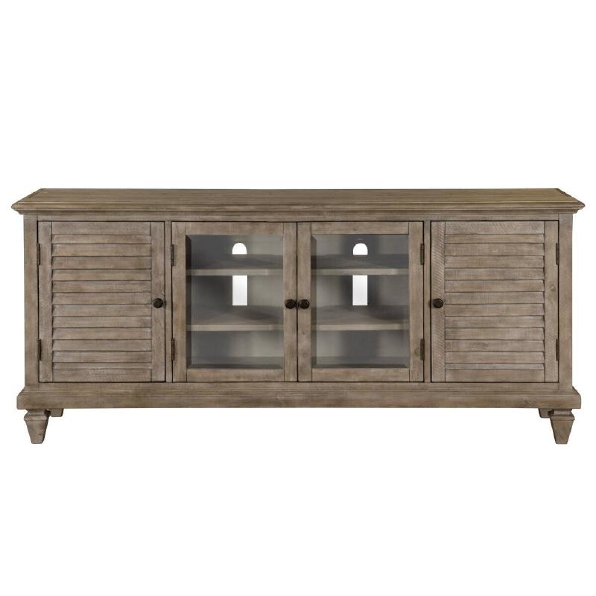 Lancaster Console Entertainment Stands Brown 4