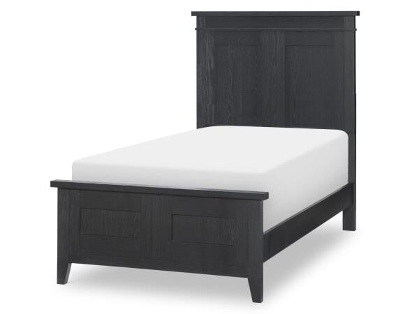 Complete Panel Bed Twin 3/3 Blacksmith Youth Beds Black