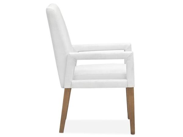 Lindon D5570-73W Dining Arm Chair w/White Uph.Seat & Back (2/ctn) - Image 5