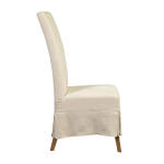 Linen Slip Covered Parsons Chair - Image 5