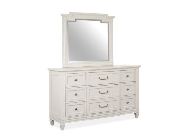 Drawer Dresser with Landscape Mirror Dressers Dressers