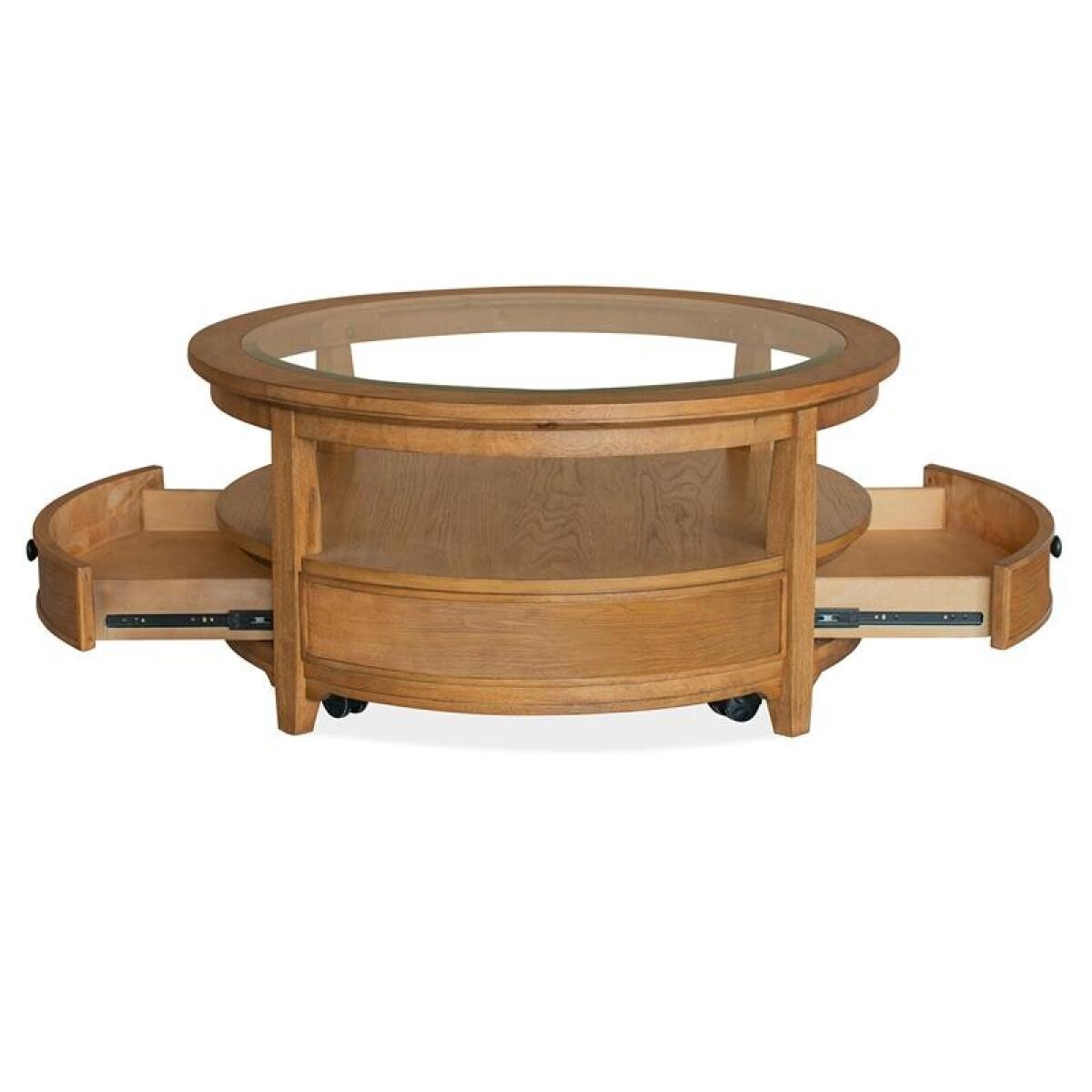 Durant Round Cocktail Table w/Casters - Image 3