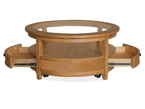 Durant Round Cocktail Table w/Casters - Image 3