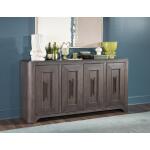 Credenza With Wood Top Dining Storage Brown 12