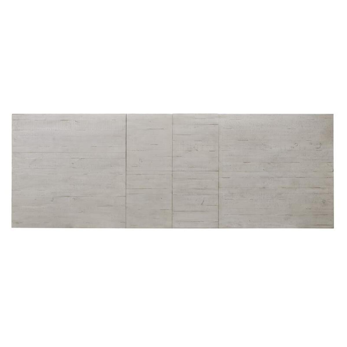 Bronwyn Rectangular Dining Table Dining Tables Alabaster, Toasted Nutmeg, Antique Brass w/Pewter Overlay, Baja Natural Fabric 9