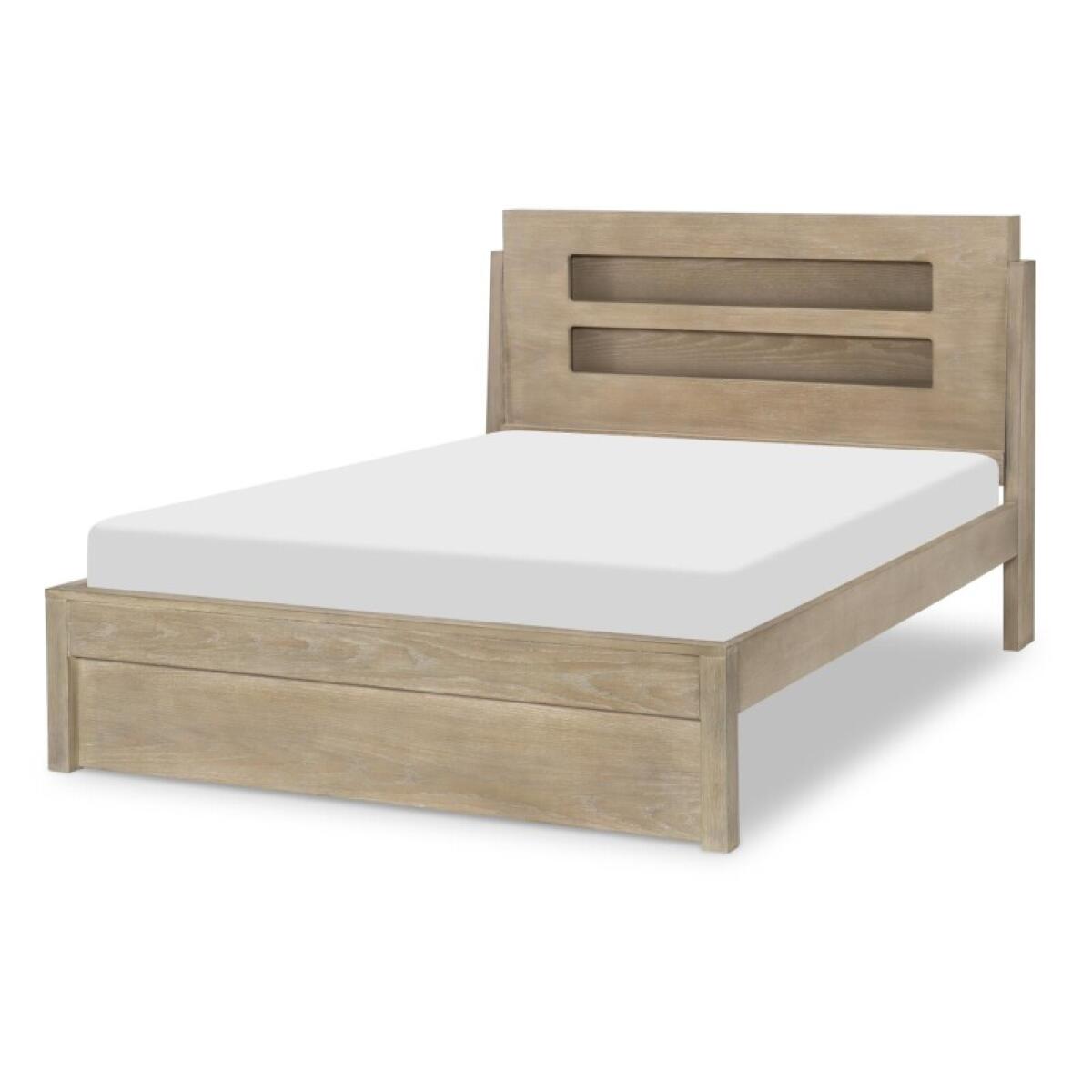 Complete Panel Bed 46 Weathered Oak Finish Youth Beds Brown 4