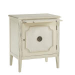 Linen & Beaded Front End Table End tables Cream 10