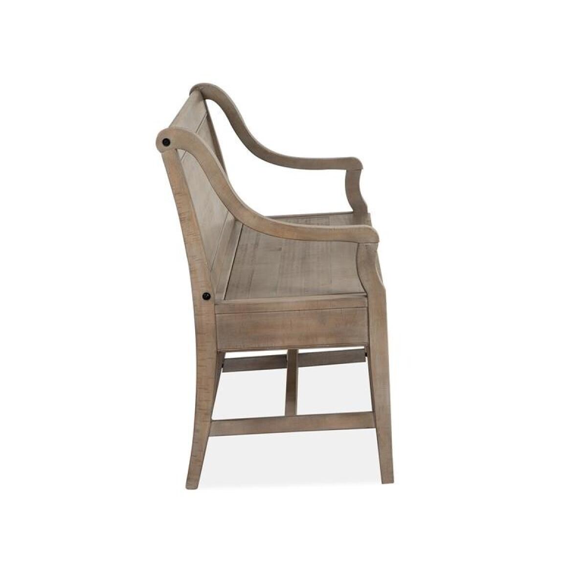 Paxton Place Bench w/Back Chairs & Benches Brown 13