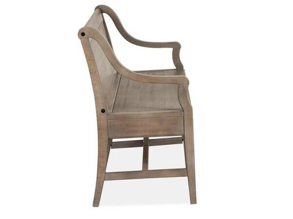 Paxton Place Bench w/Back Chairs & Benches Brown 24