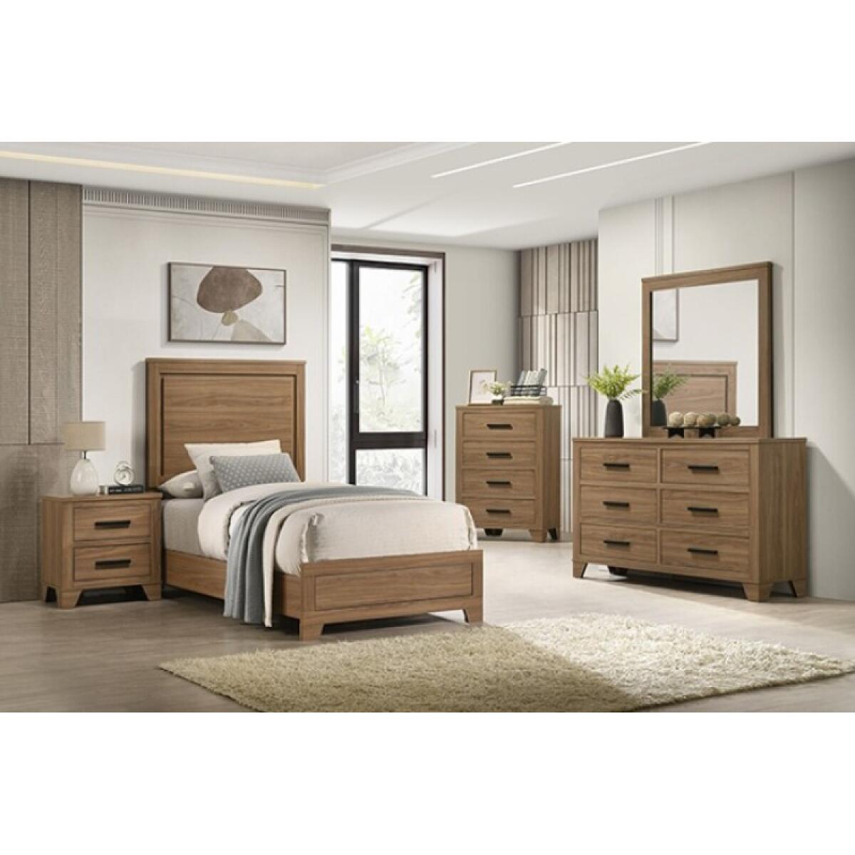 Panelli 4 Pc Twin Bedroom Set - Image 3