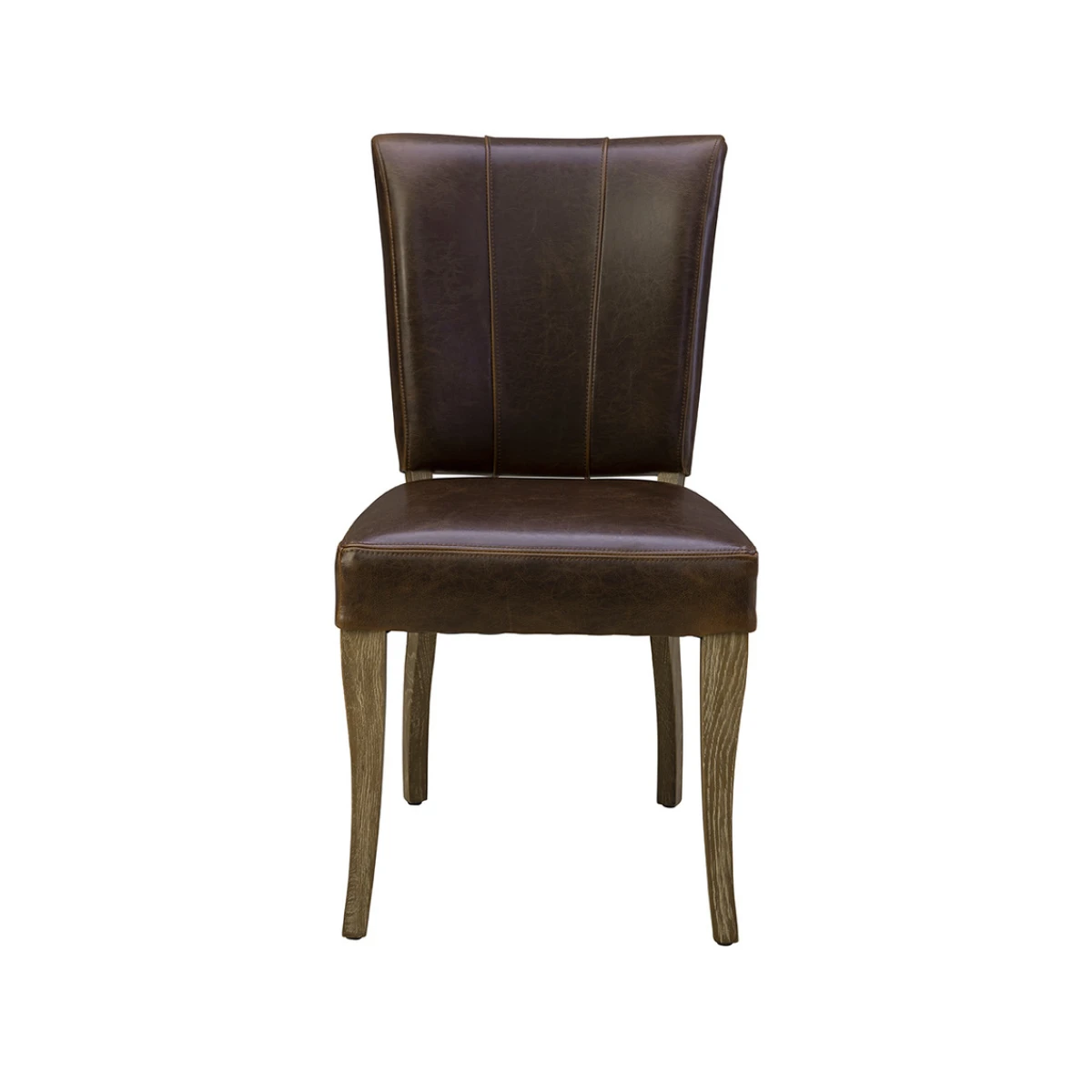 Beale Leather Side Chair Chairs & Benches Brown 5
