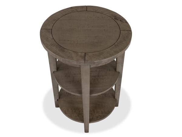 Paxton Place Round Accent End Table End tables Brown 15