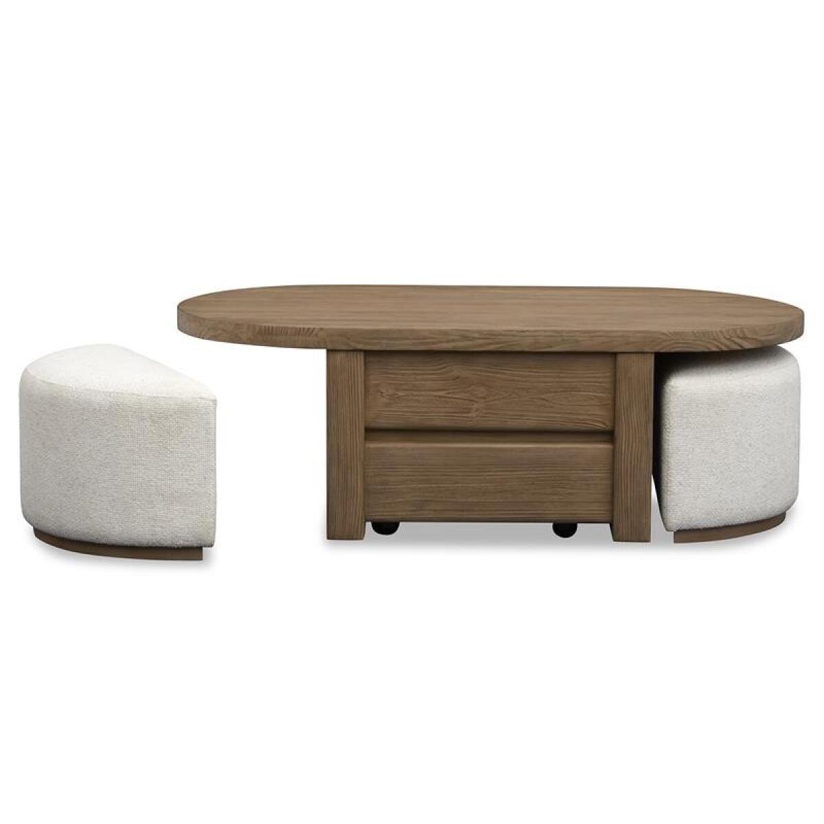 Hayden Lift Top Stg.Cocktail Table w/Casters & 2 Uph.Stools - Image 9