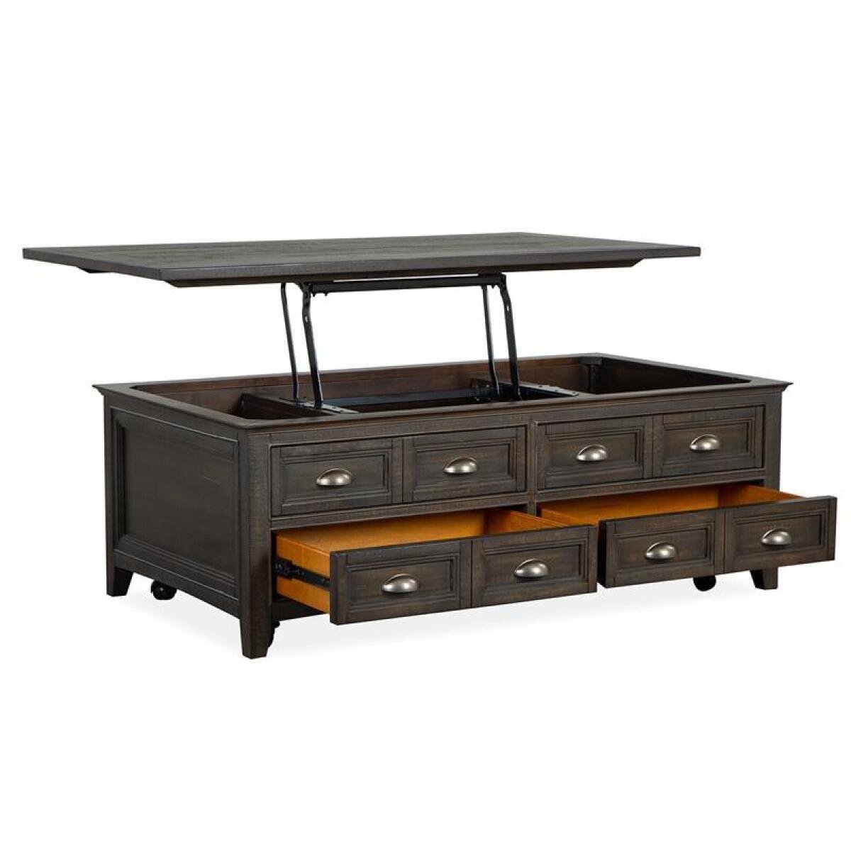 Westley Falls Lift Top Storage Cocktail Table w/Casters - Image 3