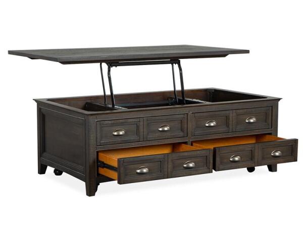 Westley Falls Lift Top Storage Cocktail Table w/Casters - Image 3