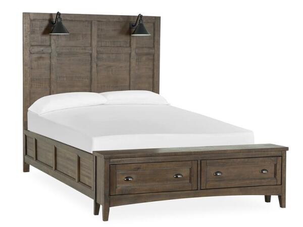 Bay Creek Complete Queen Lamp Panel Storage Bed Beds Beds 14