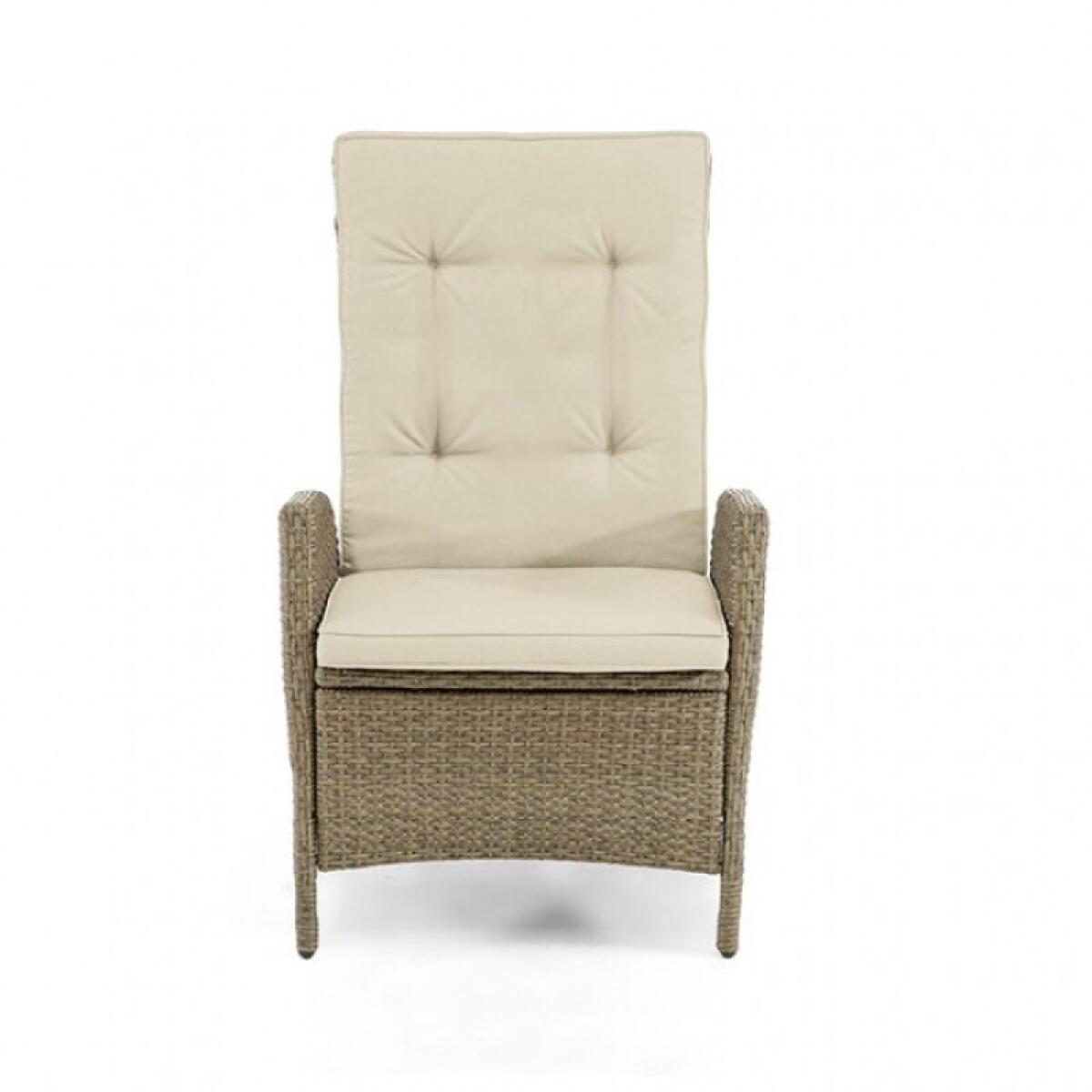 Mackay Reclining Chair (2/Ctn) Outdoor Chairs Beige/Natural 6