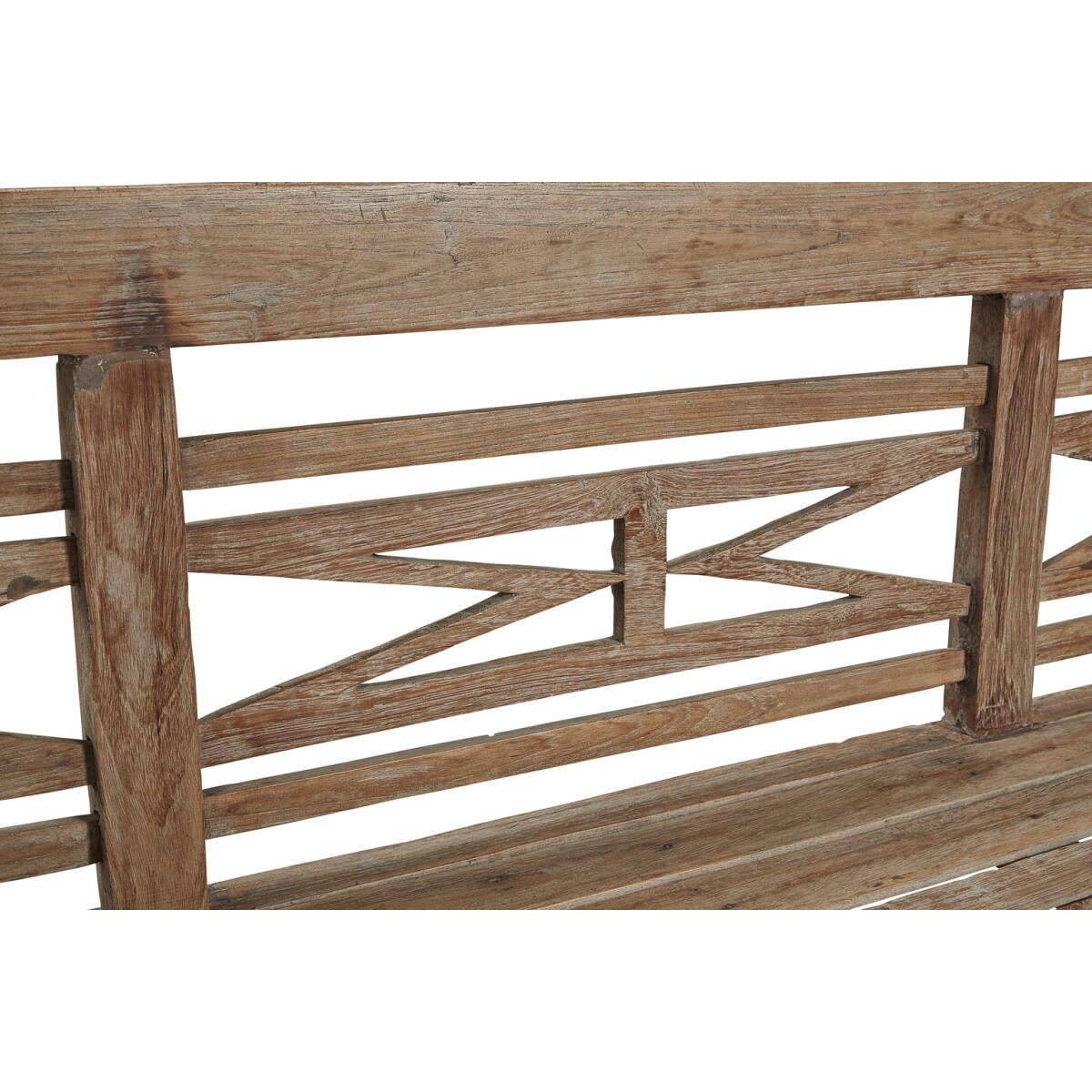 Antique Plantation Grown Teak Bench - Image 4