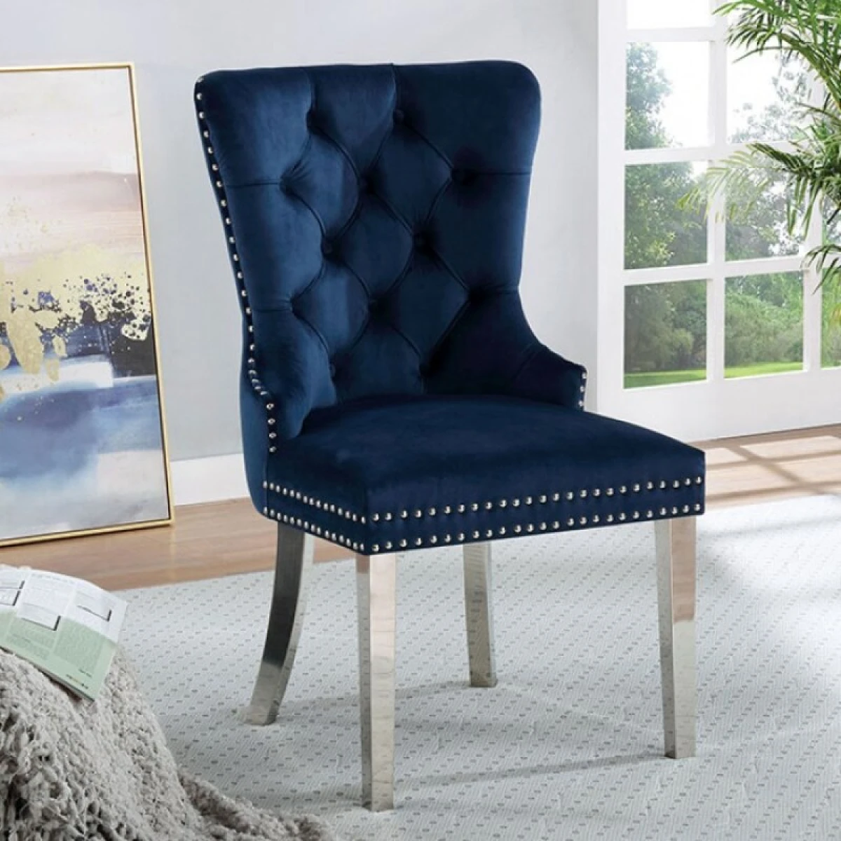 Jewett Wingback Chair (2/CTN) Chairs & Benches Blue 4