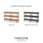 Vintage Market AT Turned Leg Console Storage Table 4 Drw Barnwood Oak CLH4010-706 - Image 7