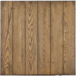 Spindle Back Arm Chair W. Handle Cut Out Chairs & Benches Barnwood Oak 13