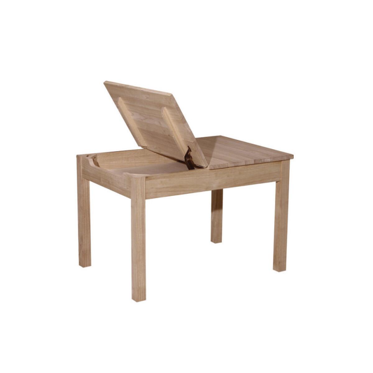 Child’s Table w/ Lift Up Top for Storage Dining Tables Brown 4