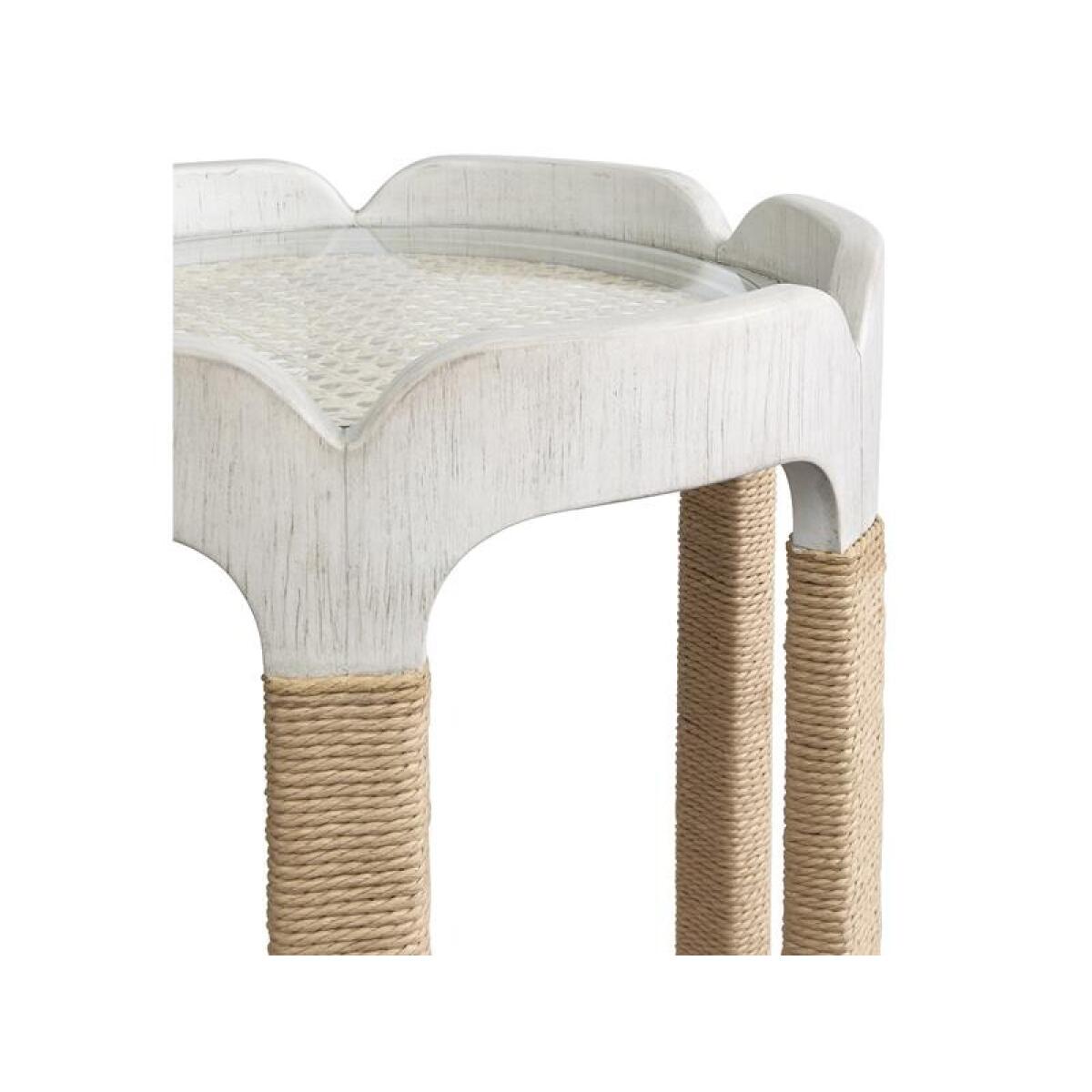 Sunset Cove - White Drum Table - Image 5