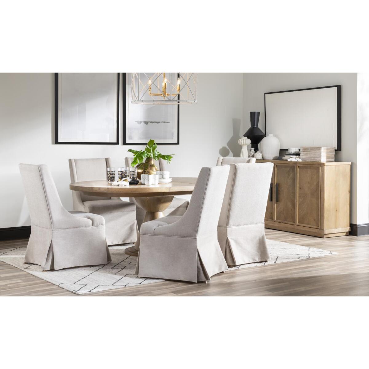 Slip Covered Chair Chairs & Benches Aged Driftwood 8