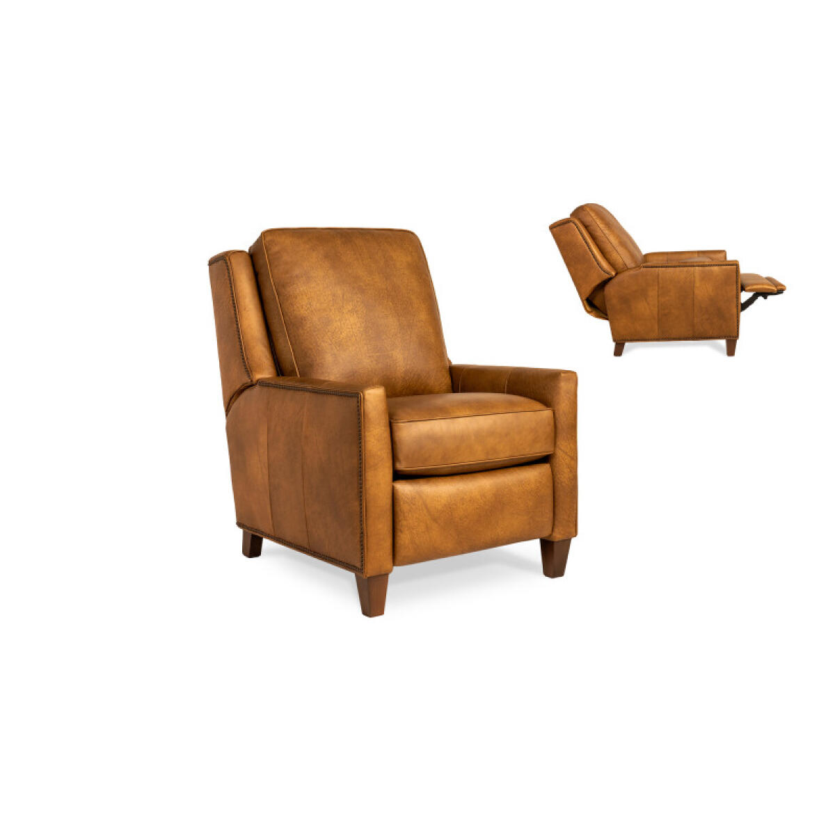 Pressback Reclining Chair 501-33 Recliners Brown 4
