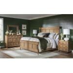Nightstand 3 Drw W/ Casters Barnwood Oak CLH4010-3100 - Image 5