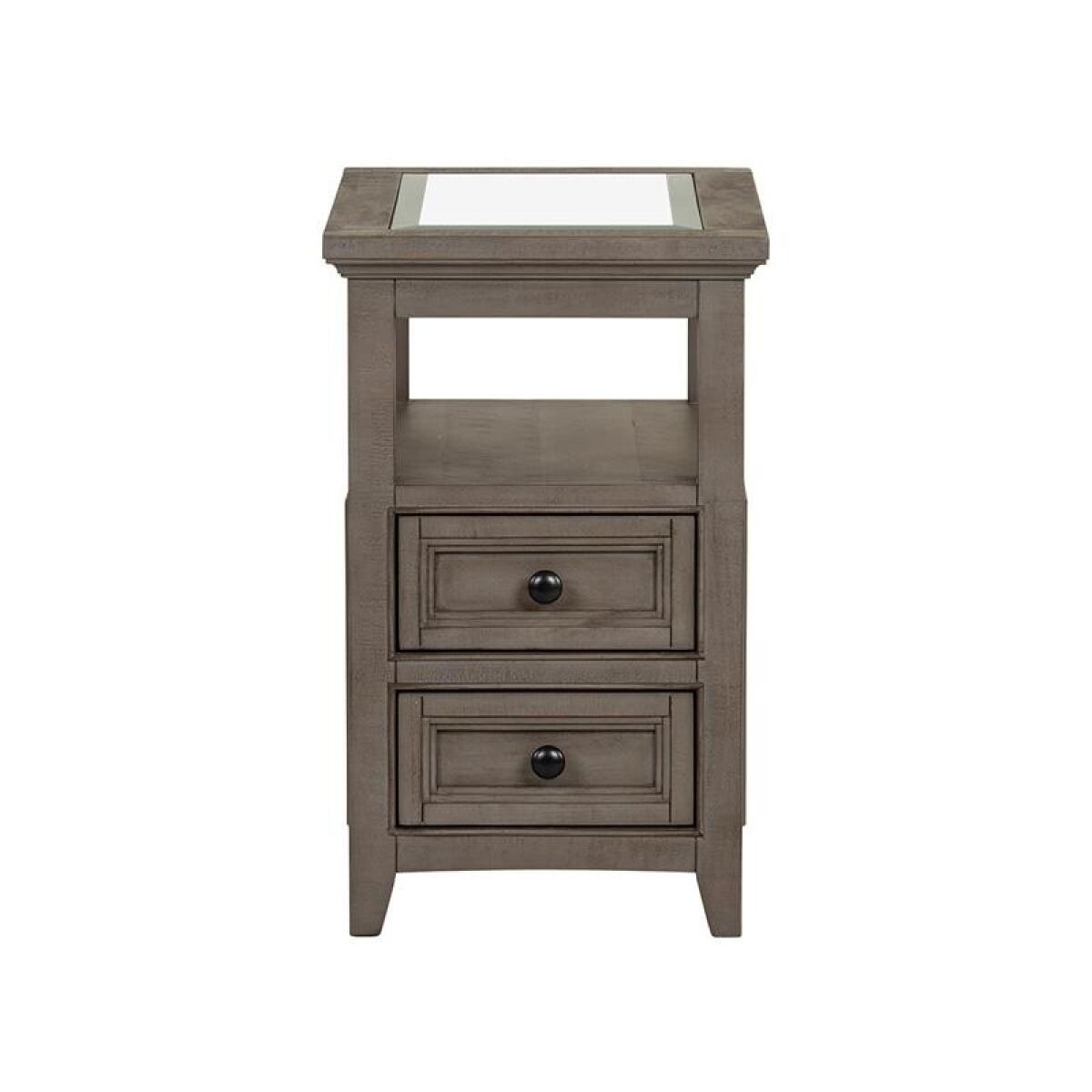 Paxton Place Chairside End Table End tables Brown 8