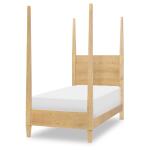 Complete Poster Bed Twin 3/3 Natural Hickory Youth Beds Brown 9