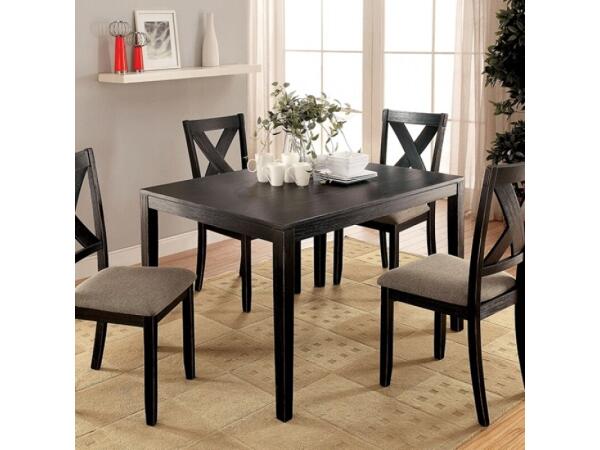Glenham 5 PC. Dining Table Set Dining Sets Black