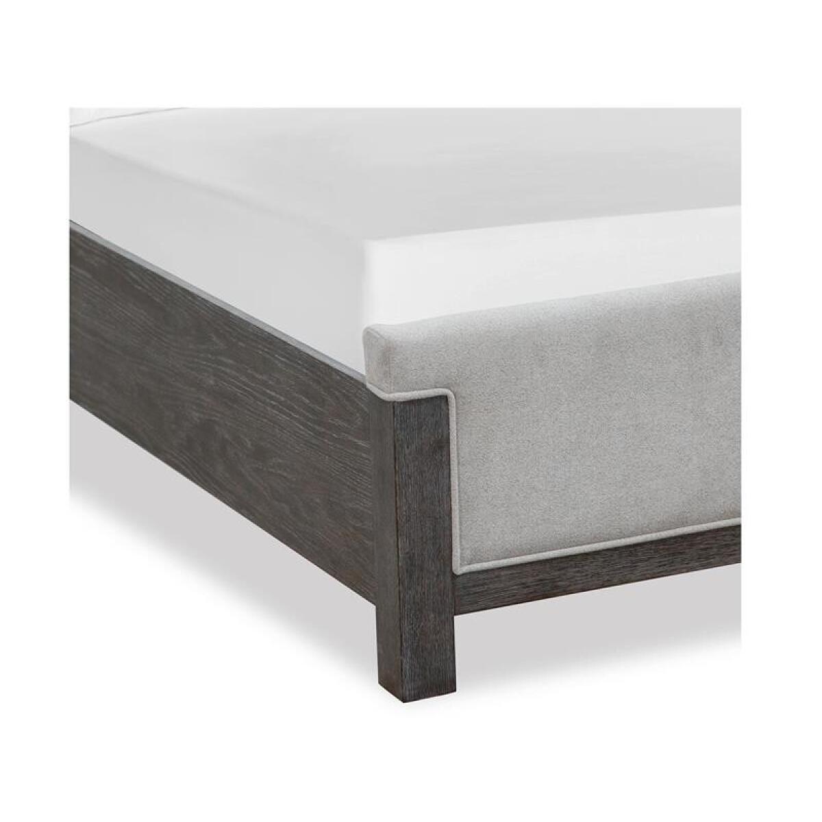 Plum Creek - Black Complete Queen Upholstered Panel Bed - Image 4