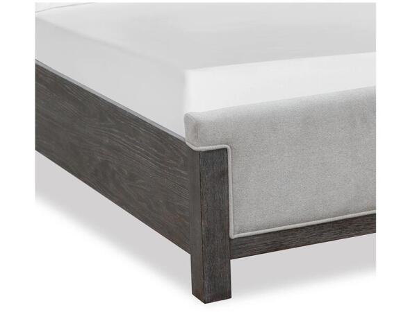 Plum Creek - Black Complete Queen Upholstered Panel Bed - Image 4