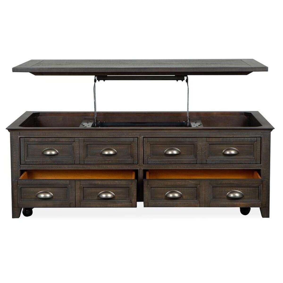 Westley Falls Lift Top Storage Cocktail Table w/Casters - Image 10