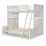Complete Twin Over Full Bunk Bed Stone Path Gray Finish Youth Beds Legacy Classic Furniture 18