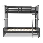 Complete Twin Over Full Bunk Bed Black Finish Youth Beds Black 18