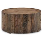 Dakota Round End Table End tables Brown 2