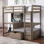 Callistus Twin/Workstation Loft Bed Youth Beds Brown 8