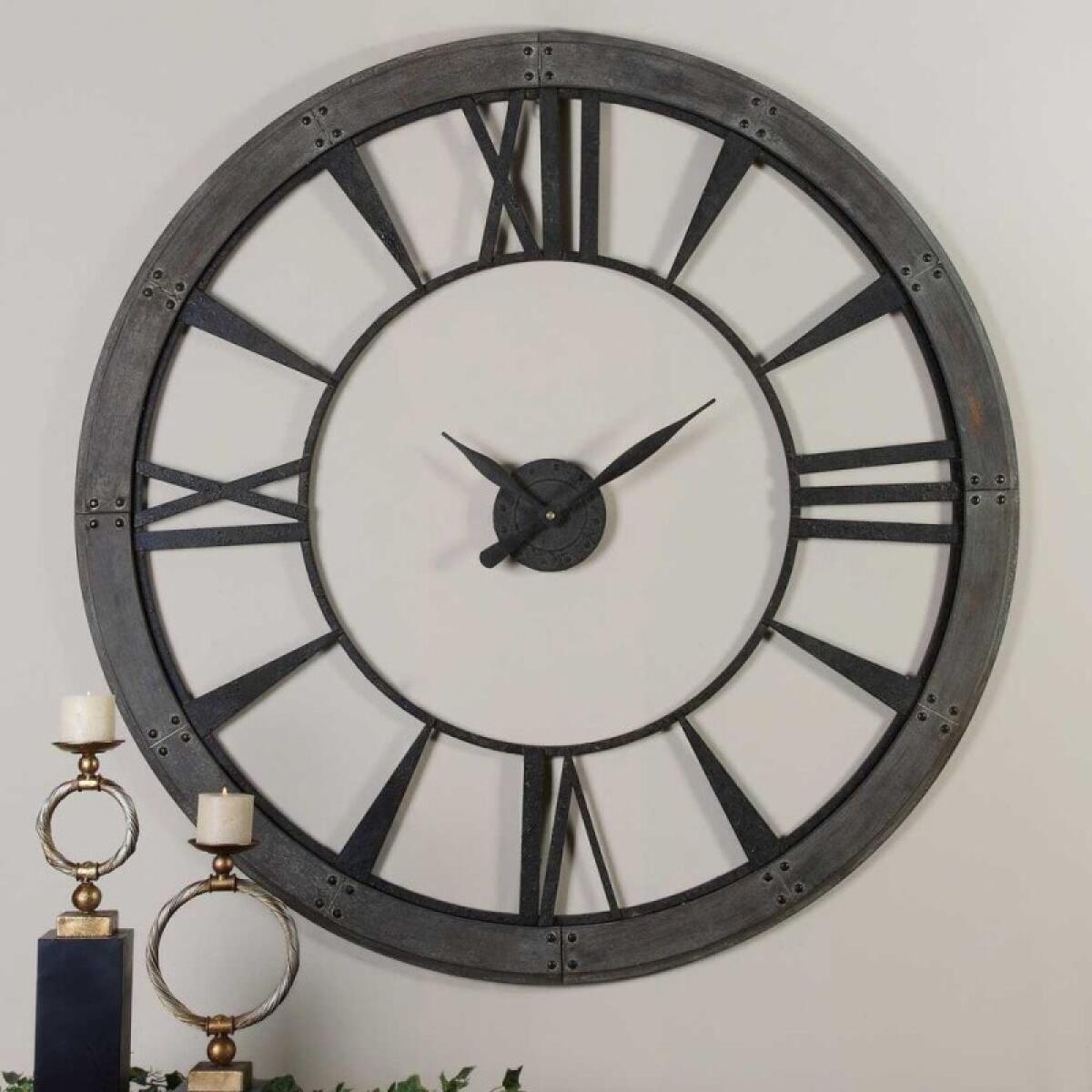 Ronan Large Wall Clock Clocks Black 8