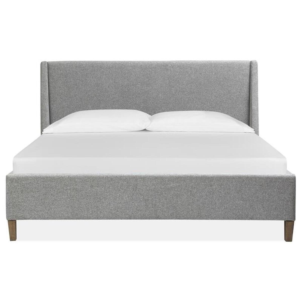 Lindon Complete King Grey Upholstered Island Bed - Image 2