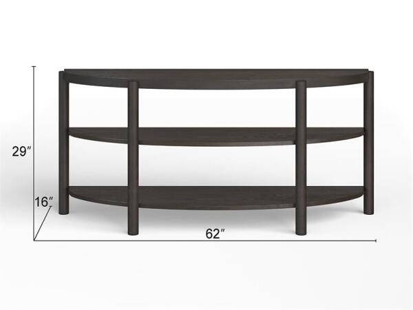 Hadleigh T5711-75 Demilune Sofa Table - Image 8