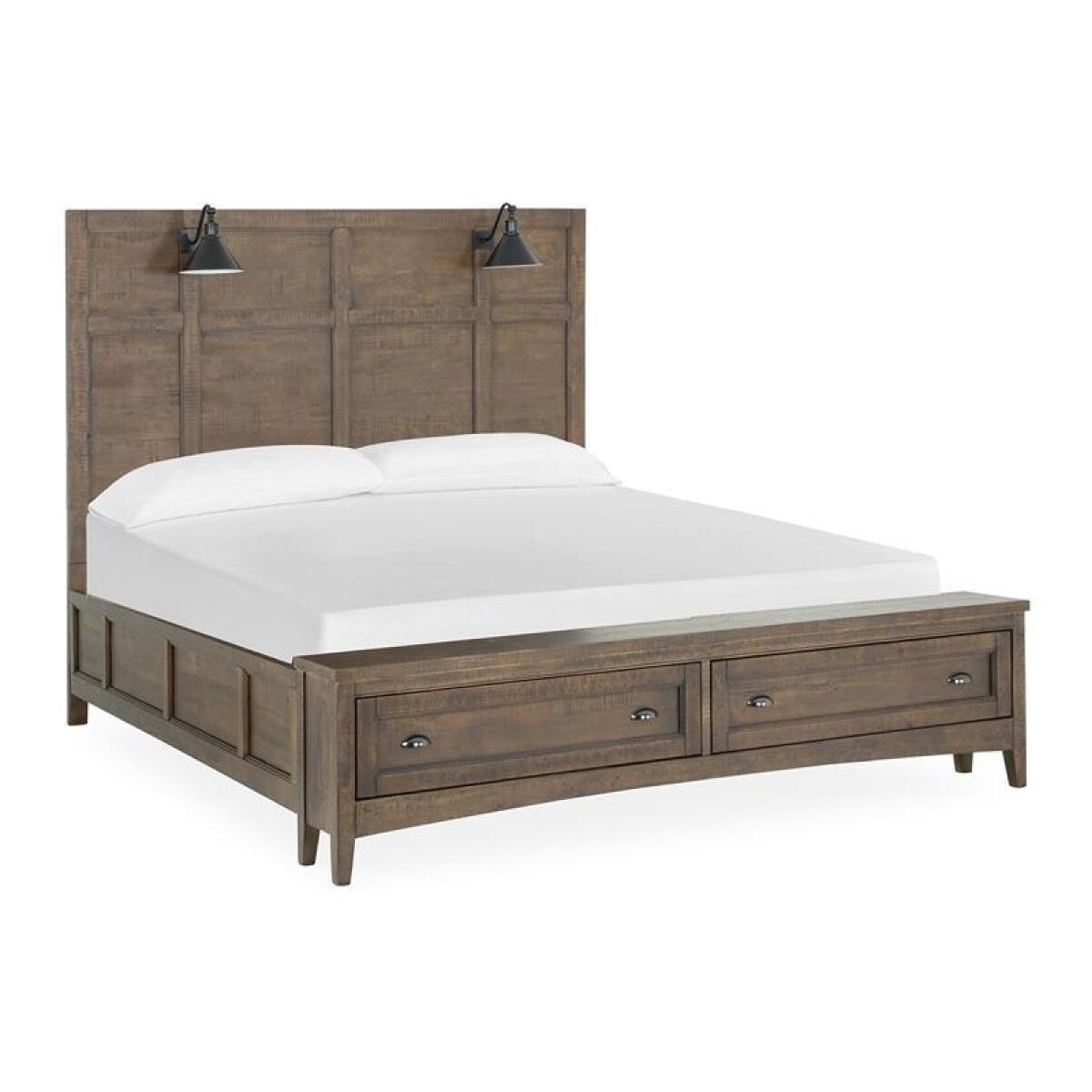 Bay Creek Complete Cal.King Lamp Panel Storage Bed - Image 4